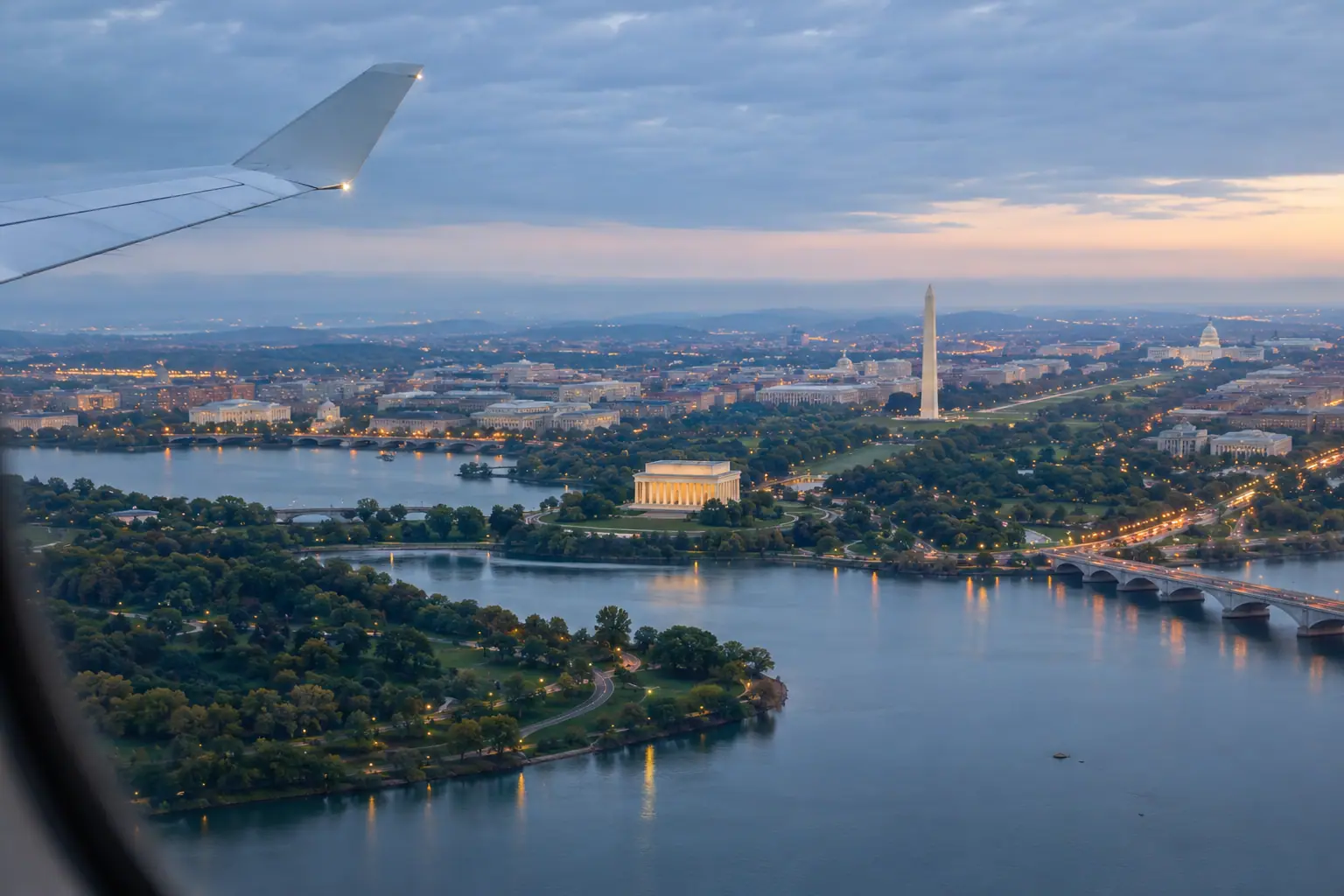 Washington, DC from the air