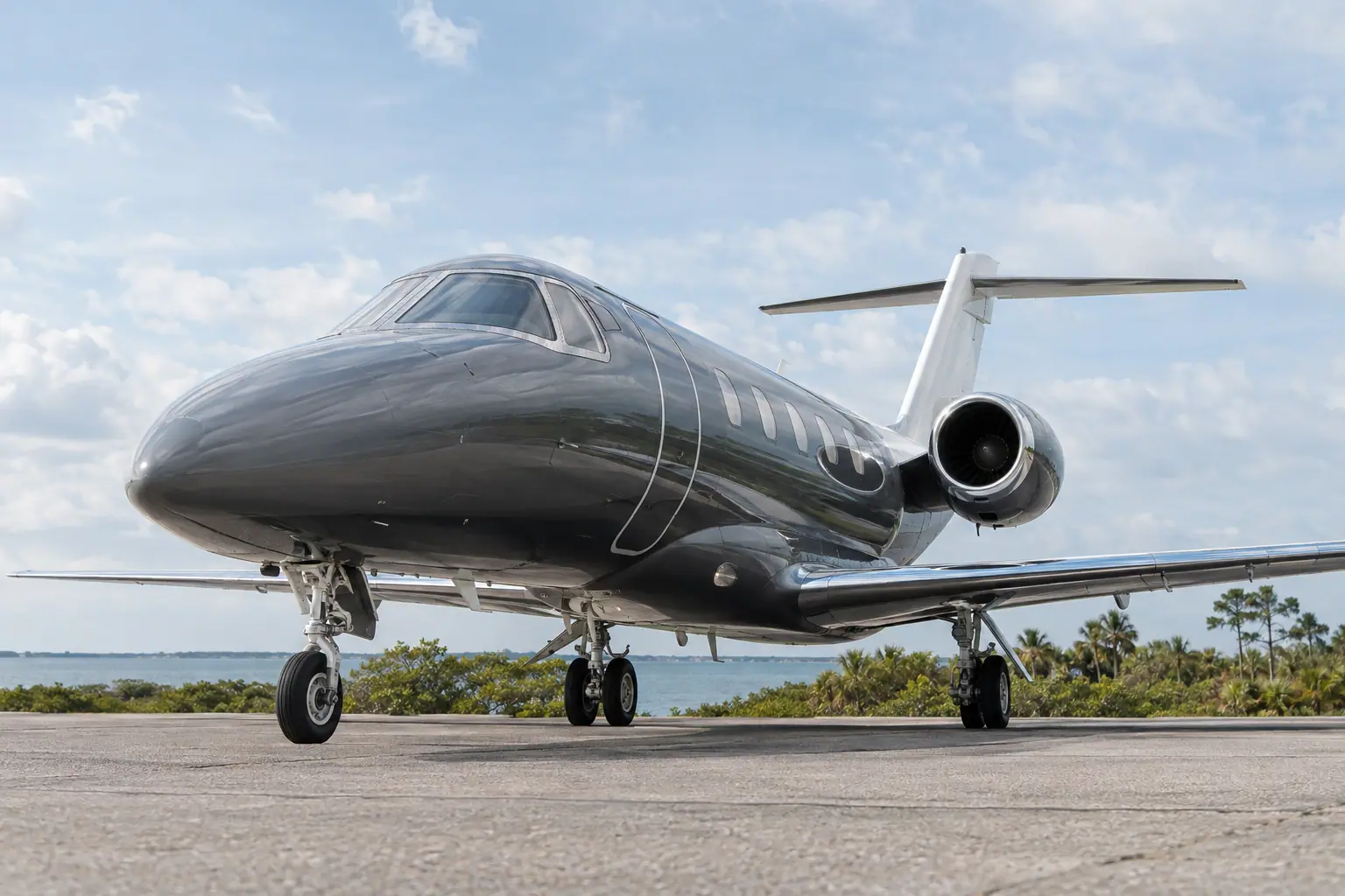 Light jet on the ramp