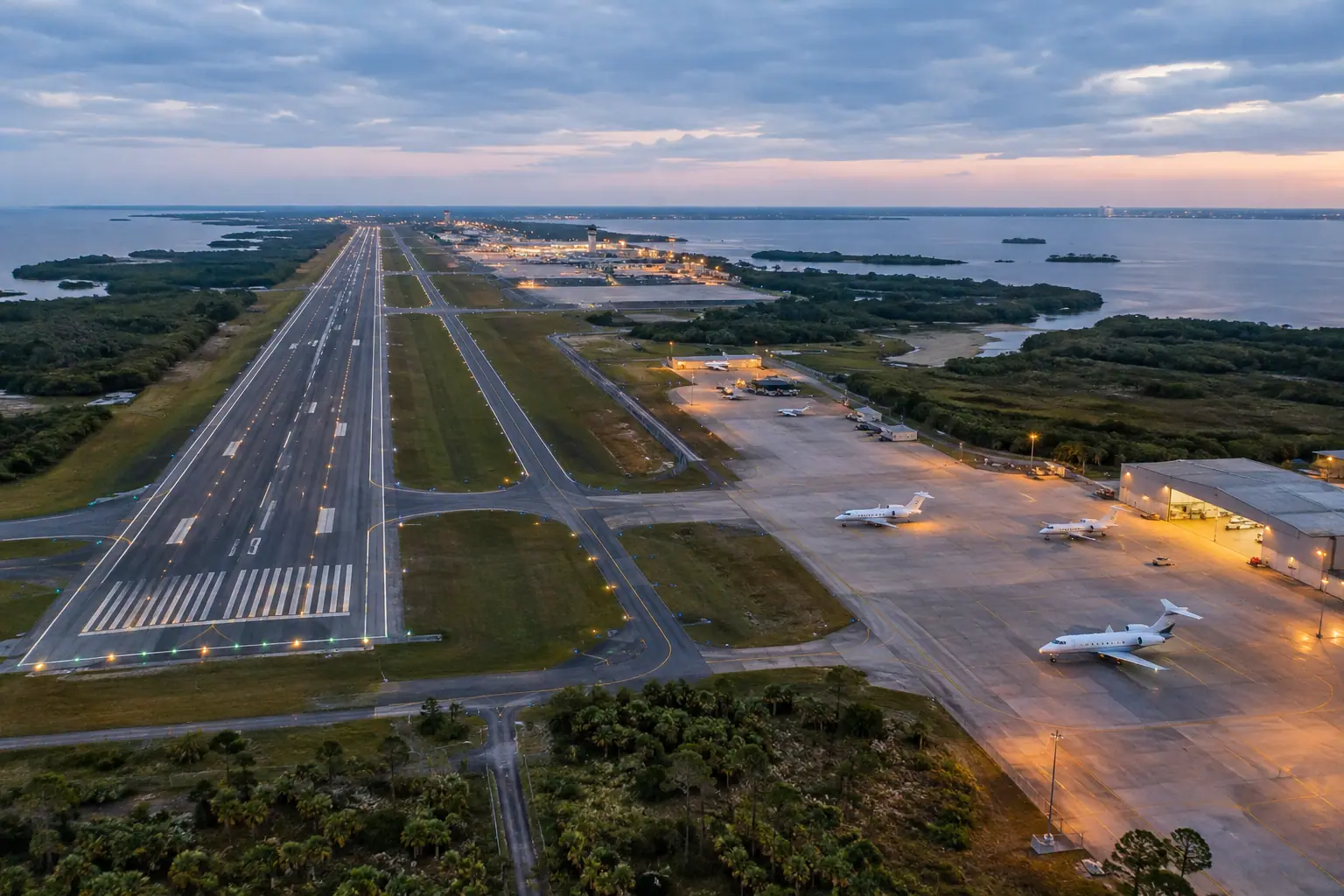 Private jets at Tampa International Airport